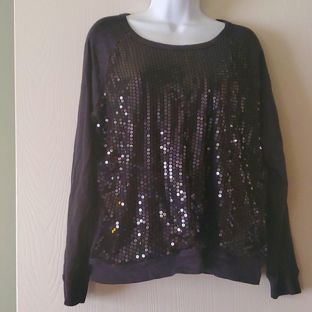 Comfortable Sequin Long Sleeve Shirt